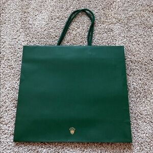 Rolex shopping bag 11” L x 12” W